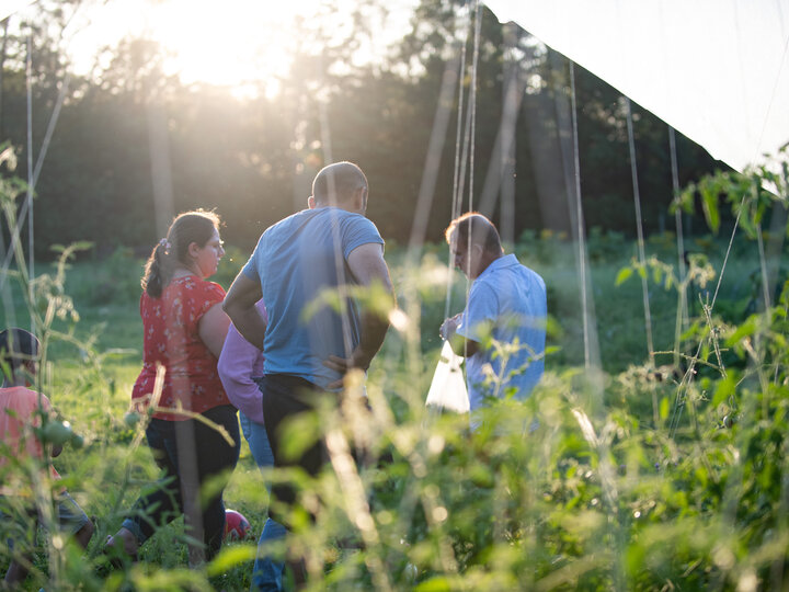People in Garden